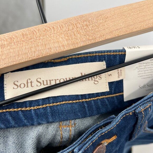 NWT Soft Surroundings Ultimate Denim Pull On Relaxed Short ultimate denim woman’ - Picture 11 of 12
